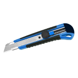 Jumbo Cutter Knife Blue Black, 25mm Blade Includes 3 Free Blades